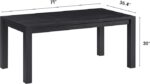 71-Inch Modern Farmhouse Rectangular Dining Table – Dining Room & Living Room Furniture, Effortless Assembly, Burnt Black - Image 3