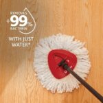 O-Cedar EasyWring Microfiber Spin Mop, Bucket Floor Cleaning System, Red, Gray, Standard - Image 2