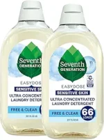 Laundry Detergent – Ultra Concentrated EasyDose, Free & Clear, 23.1 fl oz (Pack of 2) (Packaging May Vary)